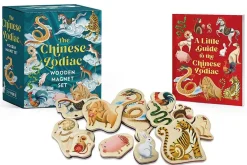 The Chinese Zodiac Wooden Magnet Set