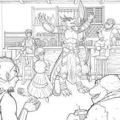 The Dungeonmeister Goblin Quest Coloring Book: Follow Along with-and Color-This All-New RPG Fantasy Adventure!