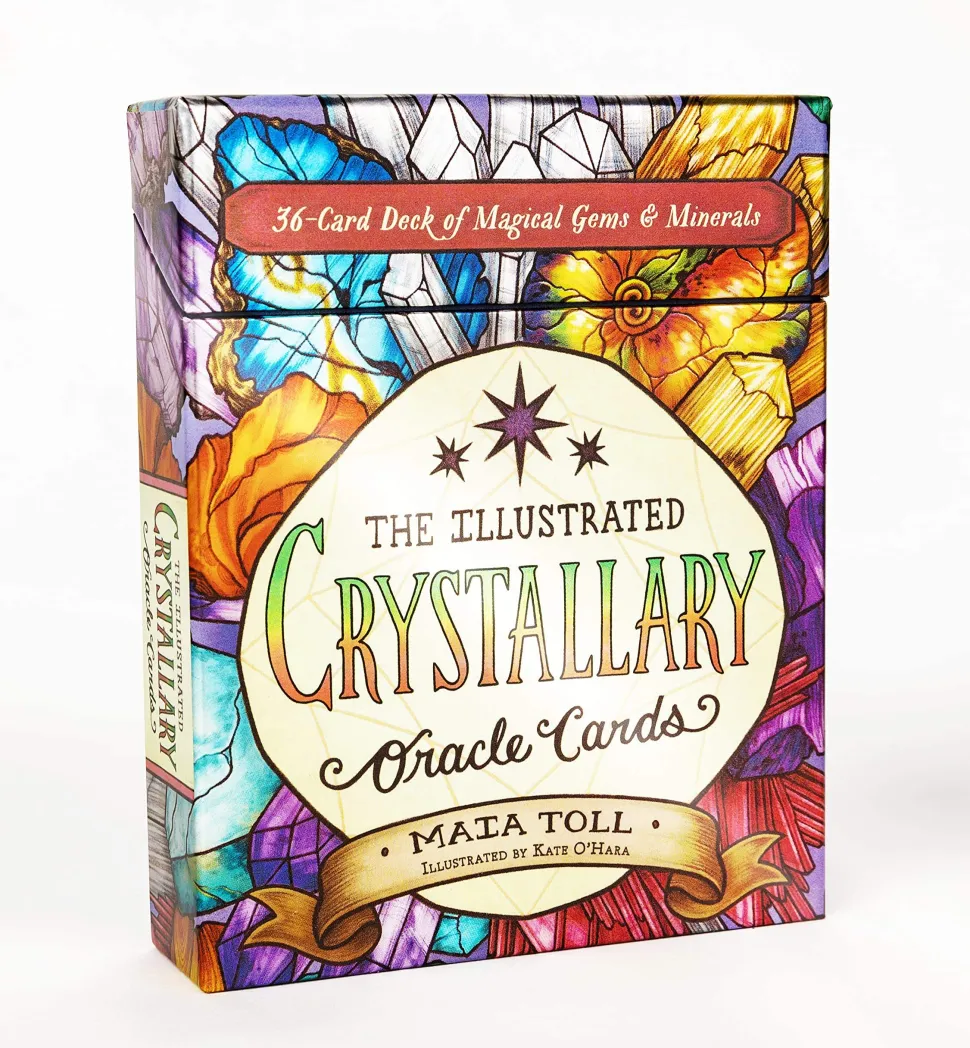 The Illustrated Crystallary Oracle Cards: 36-Card Deck of Magical Gems & Minerals