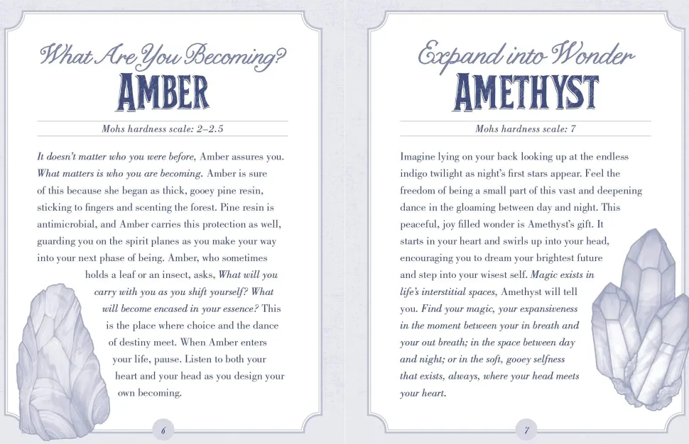 The Illustrated Crystallary Oracle Cards: 36-Card Deck of Magical Gems & Minerals