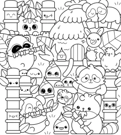 The Super Kawaii Coloring Book: Create Your Own Colorful World of Cuteness