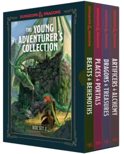 The Young Adventurer's Collection Box Set 2 (Dungeons & Dragons 4-Book Boxed Set): Beasts & Behemoths, Dragons & Treasures, Places & Portals, Artificers & Alchemy