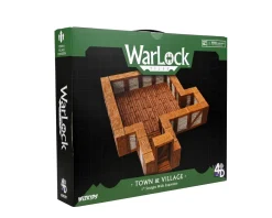 Town & Village Straight Walls 1 Inch Expansion Pack Warlock Tiles Box Set