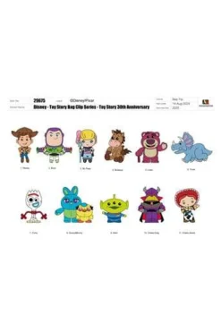 Toy Story 30th  Anniversary PVC Bag Clip