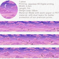 Twilight Kumo Washi Tape Set