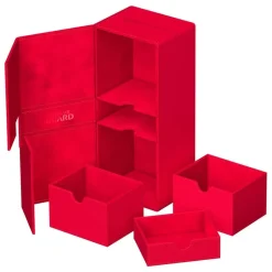 Twin Flip 'n' Tray Deck Case Red Monocolor XenoSkin (266+)