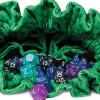 Velvet Dragon Storm Green Dragon Scales Compartment Dice Bag