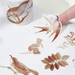 Vintage Botanicals Washi Tape Sticker Set (GILDED)