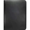 Vivid Black 9-Pocket Zippered Pro-Binder Portfolio