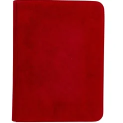Vivid Deluxe Red 9-Pocket Zippered Pro-Binder