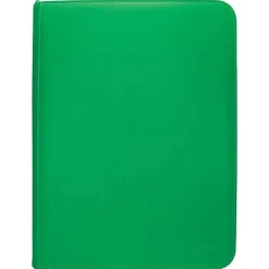Vivid Green 9-Pocket Zippered Pro-Binder Portfolio