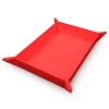 Vivid Magnetic Foldable Dice Tray Red