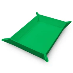 Vivid Magnetic Foldable Dice Tray Green