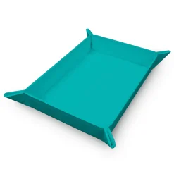 Vivid Magnetic Foldable Dice Tray Teal