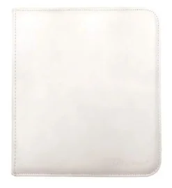 Vivid 12-Pocket White Zippered Pro-Binder