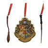 Wand, Crest and Broom Hanging Decorations Set of 3