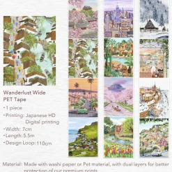 Wanderlust Wide PET Tape