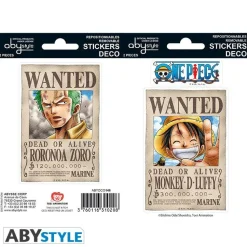 Wanted: Luffy & Zoro Sticker Set 16x11 cm