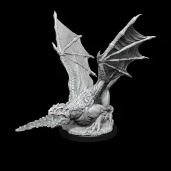 White Dragon Wyrmling (Wave 19) Dungeons & Dragons Nolzurs Marvelous Unpainted Miniature