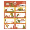 Wild Christmas Self-Adhesive Labels