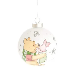 Winnie & Piglet Merry Christmas Ceramic Bauble