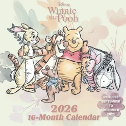 Winnie the Pooh 2026 Square Calendar