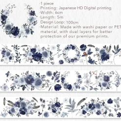 Winter Romance Wide Washi PET Tape