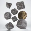 Witcher Leshen The Shapeshifter Poly Brown /Gray w /Coin (7) Terningsett, Witcher