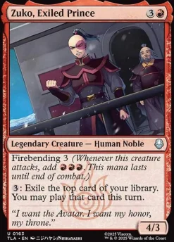 Zuko, Exiled Prince (Enkeltkort)